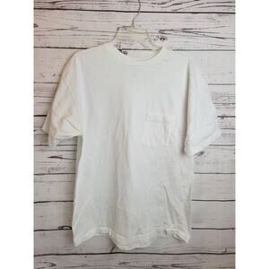 Vtg Gap White Pocket-T Single Stitch Short Sleeve T-Shirt Men's Size Large